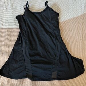Black Vestique Workout Dress